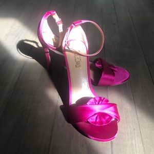 Fuchsia-pink stilettos (Brash by PayLess)